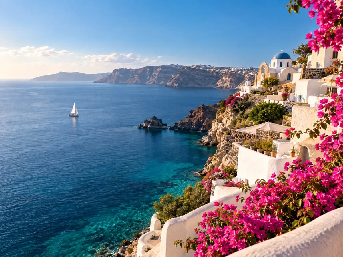 A curated coastal travel experience overlooking the sea